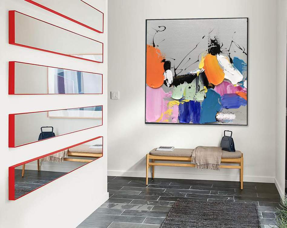 textured abstract wall art